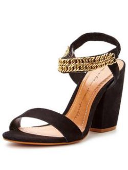 Moda In Pelle Larez Leather Chain Heel Sandal